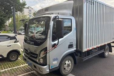 二手福田奥铃新捷运 青春版 2.5L柴油 150马力 万里扬5档 4.14米单排厢式轻卡(国六) 单桥 全柴二手载货车 蓝牌图片