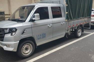 二手长安凯程 星卡 plus 1.6L 122马力 汽油 2.42米双排仓栅式微卡(国六) 单桥 东安二手载货车 蓝牌