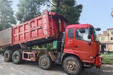 二手东风商用车 天锦重卡 280马力 8X4 6.2米自卸车(国五) 前四后八 玉柴二手自卸车 黄牌图片