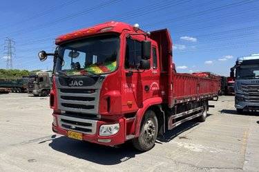 二手江淮 格尔发K3L中卡 160马力 4X2 6.8米栏板载货车(国五) 单桥 潍柴二手载货车 黄牌图片