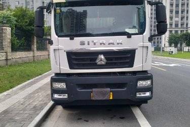 二手中国重汽 汕德卡SITRAK G5S 290马力 4X2 9.92米LNG自动档厢式载货车(国六) 单桥 曼二手载货车 黄牌