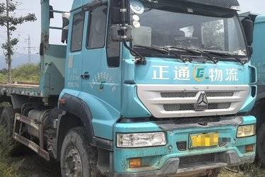 二手中国重汽 金王子重卡 340马力 6X4 5.8米自卸车(国五) 后八轮 中国重汽二手自卸车 黄牌