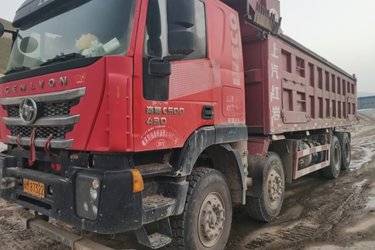 二手上汽红岩 杰狮C500重卡 重载版 430马力 8X4 7.6米自卸车(国五) 前四后八 南京依维柯二手自卸车 黄牌图片