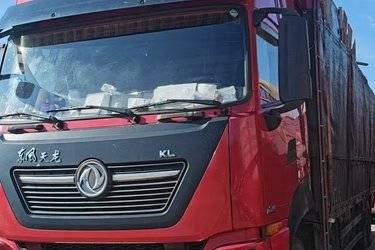 二手东风商用车 天龙KL重卡 465马力 8X4 9.4米仓栅式载货车(国五) 前四后八 东风二手载货车 黄牌图片