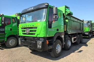 二手上汽红岩 杰狮C500重卡 重载版 390马力 6X4 5.8米自卸车(国五) 后八轮 菲亚特二手自卸车 黄牌图片