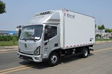 二手福田欧马可Z2 4X2 4.08米纯电动冷藏车 宁德时代165kWh  二手电动卡车电动冷藏车图片