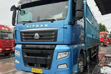 二手中国重汽 汕德卡SITRAK G7S重卡 奢华版 480马力 8X4 9.52米AMT自动挡栏板载货车(国六) 前四后八 曼二手载货车 黄牌图片