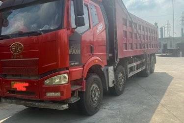 二手一汽解放 J6P重卡 460马力 8X4 8.2米自卸车(国五) 前四后八 锡柴二手自卸车 黄牌