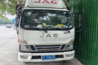 二手江淮 骏铃V6 156马力 4.235米单排仓栅式轻卡(国五) 单桥 云内动力二手载货车 蓝牌图片