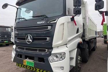 二手三一工程车辆 31T 8X4 8米电动自卸车423kWh  二手电动卡车电动自卸车图片