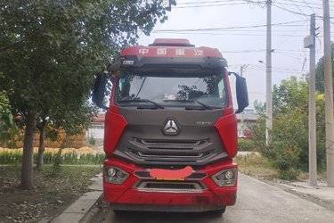二手中国重汽 豪瀚J5G 240马力 6X2 7.8米栏板载货车(国五) 前四后四 中国重汽二手载货车 黄牌