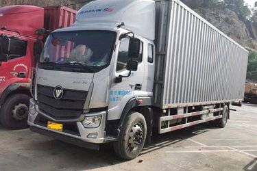 二手福田 欧航AR系 240马力 4X2 9.78米厢式载货车(国六) 单桥 康明斯二手载货车 黄牌图片