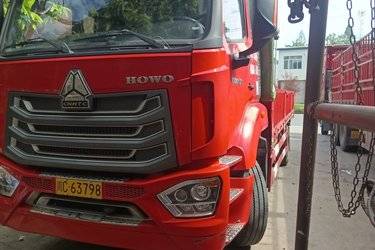 二手中国重汽 HOWO TX 280马力 6X2 9.52米翼开启厢式载货车(国六) 前四后四 曼二手载货车 黄牌