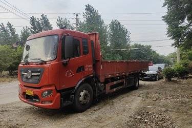 二手东风商用车 天锦KR中卡 绿通版 180马力 4X2 6.8米栏板载货车(国五) 单桥 东风康明斯二手载货车 黄牌图片