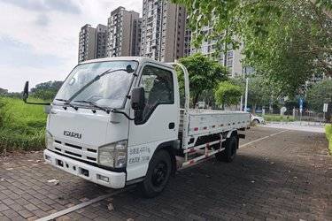 二手庆铃 五十铃100P 98马力 4.275米单排栏板轻卡(国四) 单桥 庆铃五十铃二手载货车 蓝牌