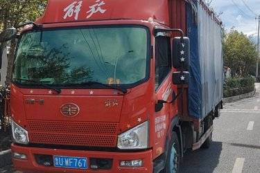 二手解放 J6F 160马力 4.16米单排仓栅式轻卡(国五) 单桥 潍柴二手载货车 蓝牌