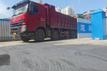 二手东风柳汽 乘龙H7 350马力 8X4 7.6米自卸车(国五) 前四后八 潍柴二手自卸车 黄牌