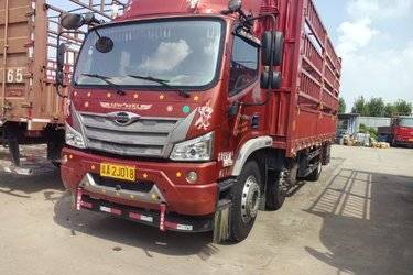 二手福田 瑞沃ES5 220马力 6X2 6.8米排半仓栅式载货车(国六) 前四后四 潍柴二手载货车 黄牌图片