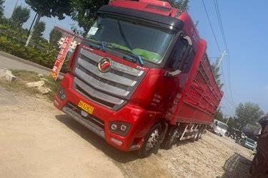 二手福田 欧曼EST 标载版 470马力 8X4 9.56米AMT自动挡仓栅式载货车(国六) 前四后八 福田康明斯二手载货车 黄牌
