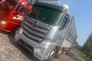 二手福田 欧曼EST 360马力 6X2 9.56米AMT自动挡仓栅式载货车(国六) 前四后四 福田康明斯二手载货车 黄牌图片