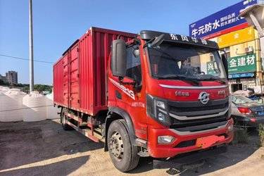 二手东风华神 T3 200马力 4X2 6.85米排半厢式载货车(国六) 单桥 玉柴二手载货车 黄牌图片