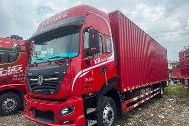 二手东风商用车 天锦KR PLUS 舒适版 290马力 4X2 9.8米厢式载货车(国六)(速比3.64)(高顶双卧)(国六) 单桥 康明斯二手载货车 黄牌图片