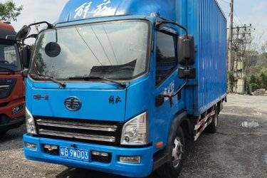 二手解放 虎VN 130马力 4.16米单排厢式轻卡(国五) 单桥 锡柴二手载货车 蓝牌图片