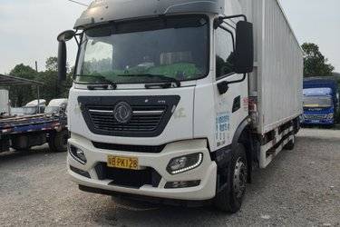 二手东风商用车 天锦KR 230马力 4X2 9.8米厢式载货车(国六) 单桥 东风康明斯二手载货车 黄牌图片
