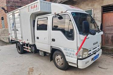 二手庆铃 五十铃100P 130马力 3.235米双排栏板轻卡(国五) 单桥 庆铃五十铃二手载货车 蓝牌图片