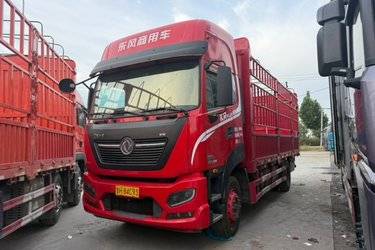 二手东风商用车 天锦KR PLUS 290马力 4X2 6.8米仓栅式载货车(国六) 单桥 东风康明斯二手载货车 黄牌
