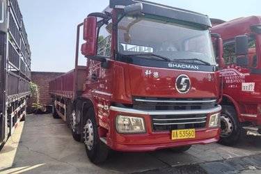 二手陕汽商用车 轩德翼6 轻量化版 220马力 6X2 9.6米栏板载货车(潍柴)(国五) 前四后四 潍柴二手载货车 黄牌图片