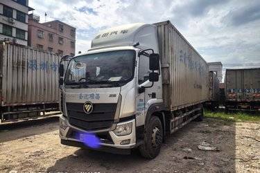二手福田 欧航R系 220马力 9.78米厢式载货车(速比4.333)(国六) 单桥 福田康明斯二手载货车 黄牌图片