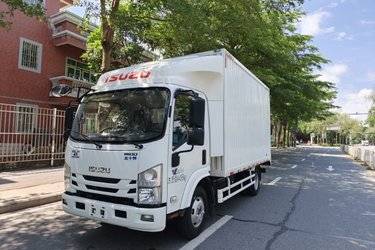 二手庆铃 五十铃M100 120马力 4.13米单排厢式轻卡(国六) 单桥 庆铃五十铃二手载货车 蓝牌图片