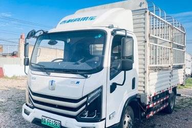 二手吉利远程 GLR 4.5T 4.1米单排插电式混合动力仓栅式轻卡  二手电动卡车电动载货车图片