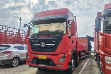 二手东风商用车 天龙KL重卡 465马力 8X4 9.6米栏板载货车(超速挡)(国五) 前四后八 雷诺二手载货车 黄牌图片