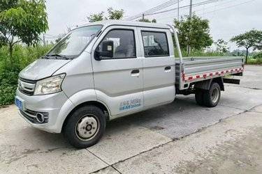 二手长安跨越王X5 1.5L 112马力 汽油/CNG 2.55米双排栏板小卡(国五) 单桥 重庆长安二手载货车 蓝牌图片