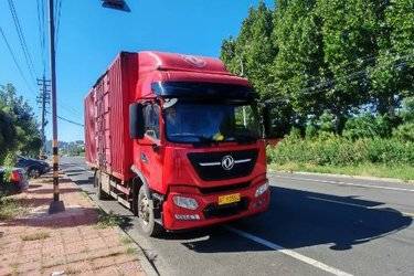 二手东风商用车 天锦KR 精英版 240马力 6X2 6.8米厢式载货车(国六) 前四后四 联合动力二手载货车 黄牌图片