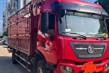 二手东风商用车 天锦KR 245马力 4X2 6.8米仓栅式载货车(国五) 单桥 东风康明斯二手载货车 黄牌