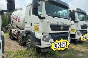 二手中国重汽 HOWO T5G 法规版 340马力 8X4 混凝土搅拌车(国六) 前四后八 曼二手搅拌车图片