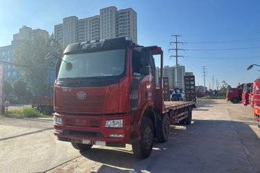 二手平板运输车 青岛解放 解放JK6 260 8 6X2图片