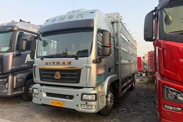 二手中国重汽 汕德卡SITRAK G5S重卡 290马力 4X2 6.75米AMT自动档仓栅式载货车(国六) 单桥 曼二手载货车 黄牌图片