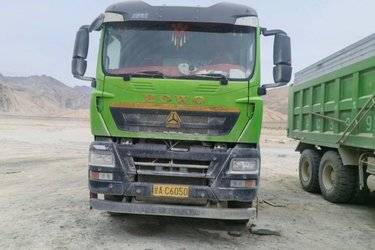 二手中国重汽 HOWO TX重卡 410马力 8X4 6.5米 LNG自卸车(国六) 前四后八 潍柴二手自卸车 黄牌图片