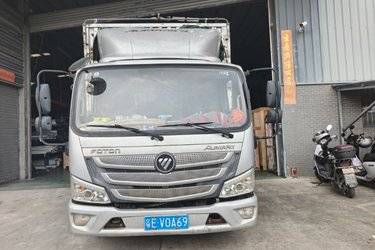 二手福田 欧马可S1 2L 150马力 CNG 4.2米单排仓栅式轻卡(国六) 单桥 福田康明斯二手载货车 蓝牌图片