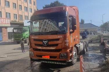 二手福田 欧曼GTL 基本型 490马力 6X4 AMT自动挡牵引车(国六) 双驱 福田康明斯二手牵引车 黄牌图片