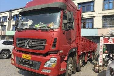 二手东风商用车 天龙VL重卡 复合版 315马力 8X4 9.4米栏板载货车(国五) 前四后八 玉柴二手载货车 黄牌图片