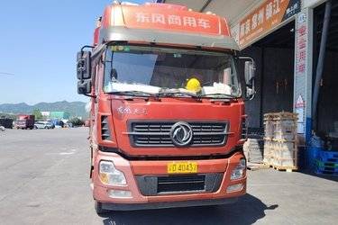 二手东风商用车 天龙重卡 350马力 8X4 9.4米仓栅式载货车(国五) 前四后八 雷诺二手载货车 黄牌图片