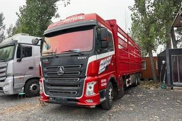 二手三一集团 银松版 460马力 8X4 9.5米仓栅式载货车(法士特)(国六) 前四后八 东风康明斯二手载货车 黄牌图片