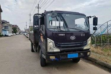 二手中国重汽 豪曼H5中卡 170马力 4X2 6.75米栏板载货车(国五) 单桥 云内动力二手载货车 黄牌图片