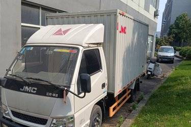 二手江铃 顺达窄体 116马力 3.7米单排厢式轻卡(国五) 单桥 江铃二手载货车 蓝牌图片