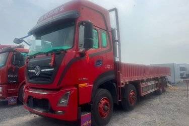 二手东风商用车 天龙KL重卡 465马力 8X4 9.6米栏板载货车(超速挡)(国五) 前四后八 雷诺二手载货车 黄牌
